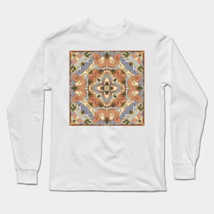 Arabic ornate square pattern Long Sleeve T-Shirt